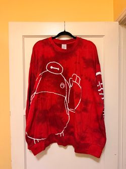 Big Hero 6 red Disney crew neck -3XL