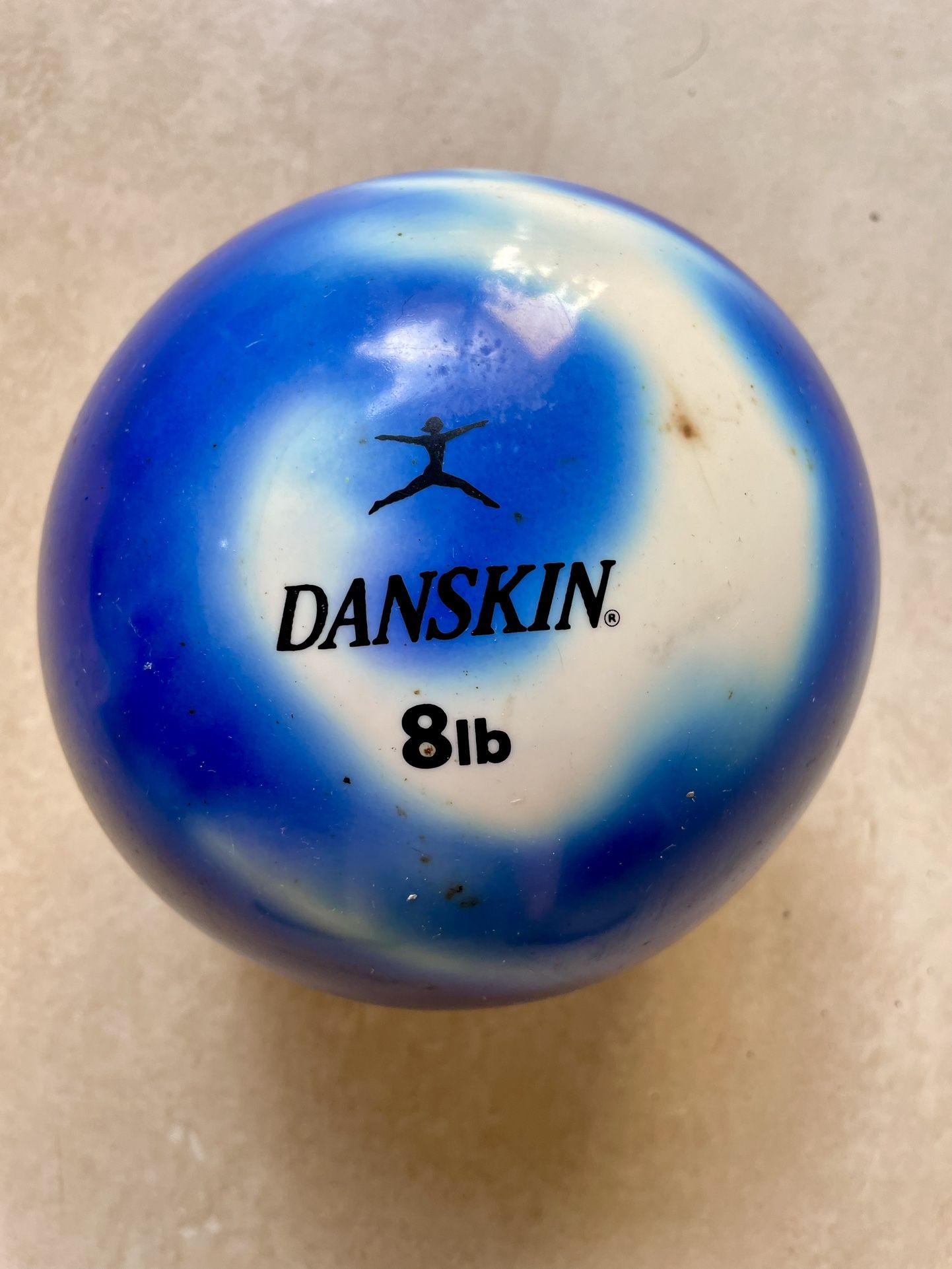 Danskin 8 LB Medicine Ball Weight Toning Ball for Women Soft Surface
