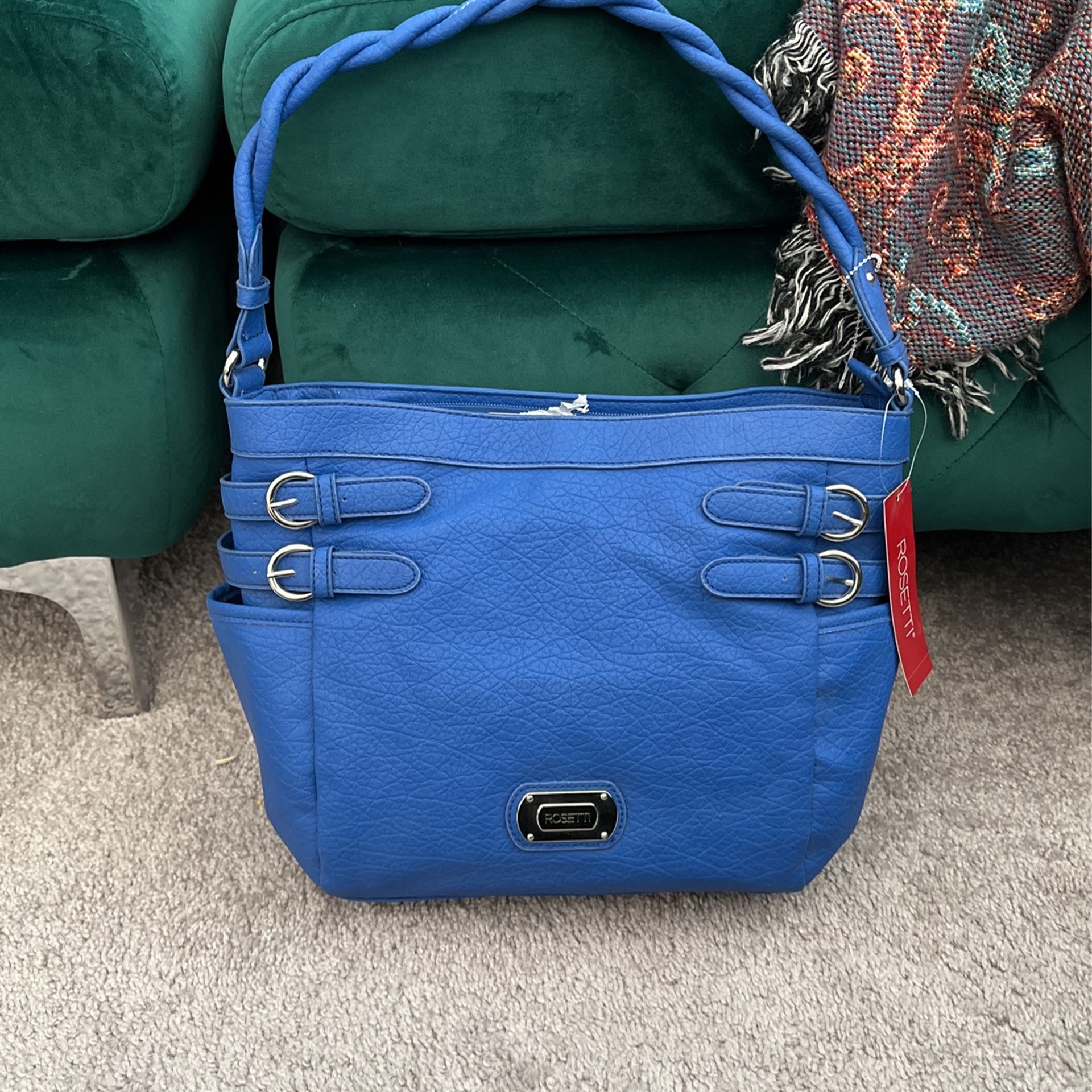 Blue Rosetti Purse New With Tags