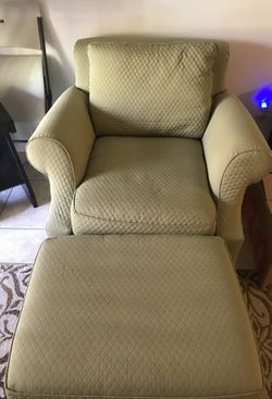 Chair with ottoman
