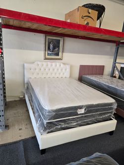 FULL MATTRESS & BOX SPRING BED FRAME SEPARATE