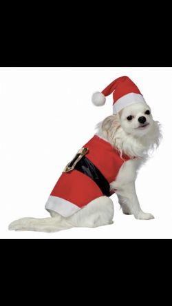 Dog Santa suit small