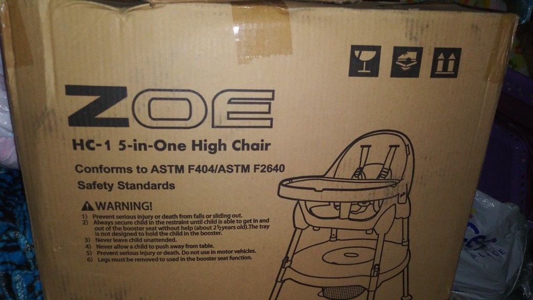 5 And 1 high chair