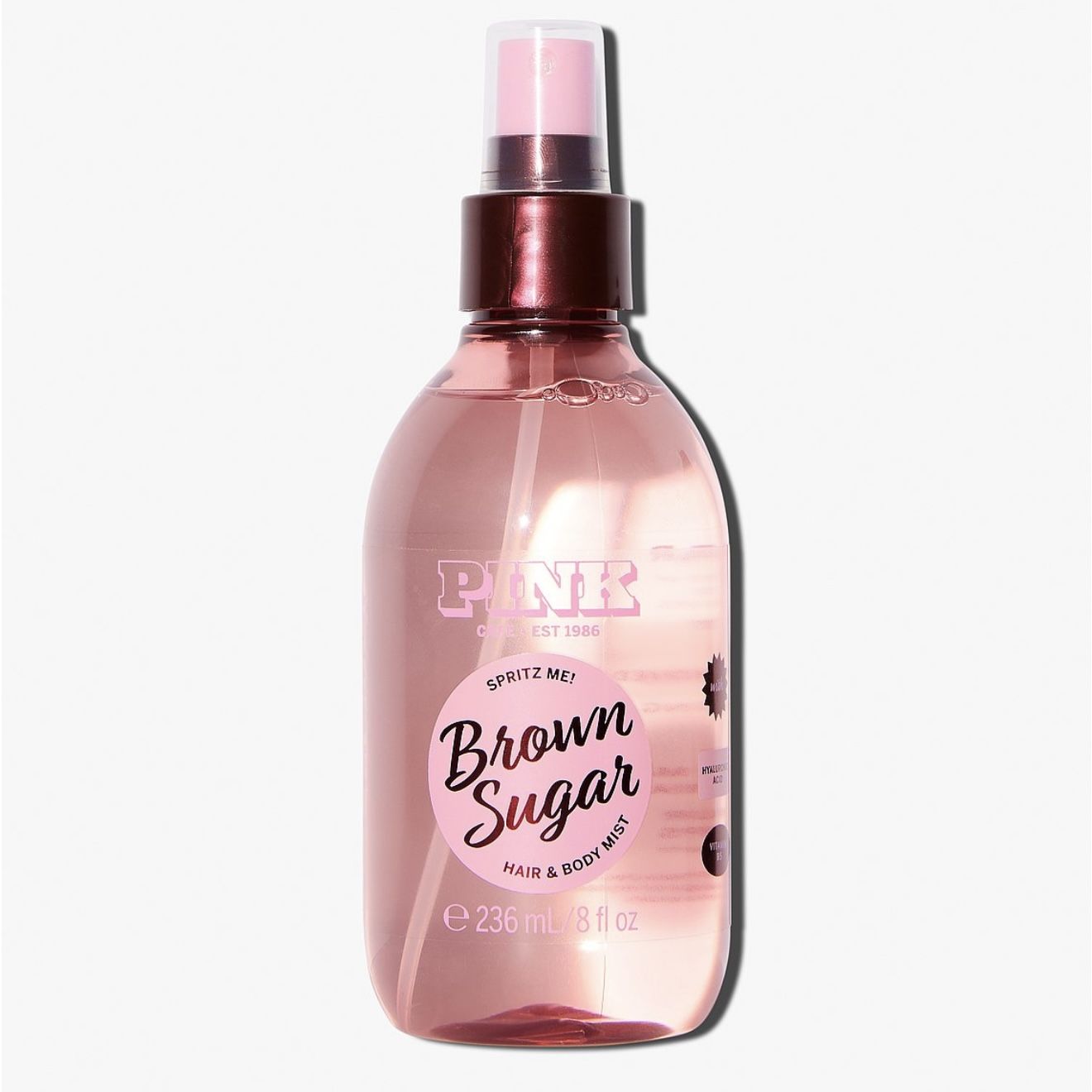 Victoria's Secret Pink Brown Sugar Hair & Body Mist Spray 8.OZ New