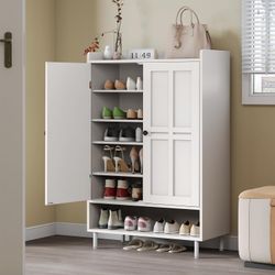 White Shoe Storage Cabinet