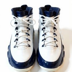 Nike Air Jordan 9 Retro ‘UNC’ White Navy Size 12.5 - Used