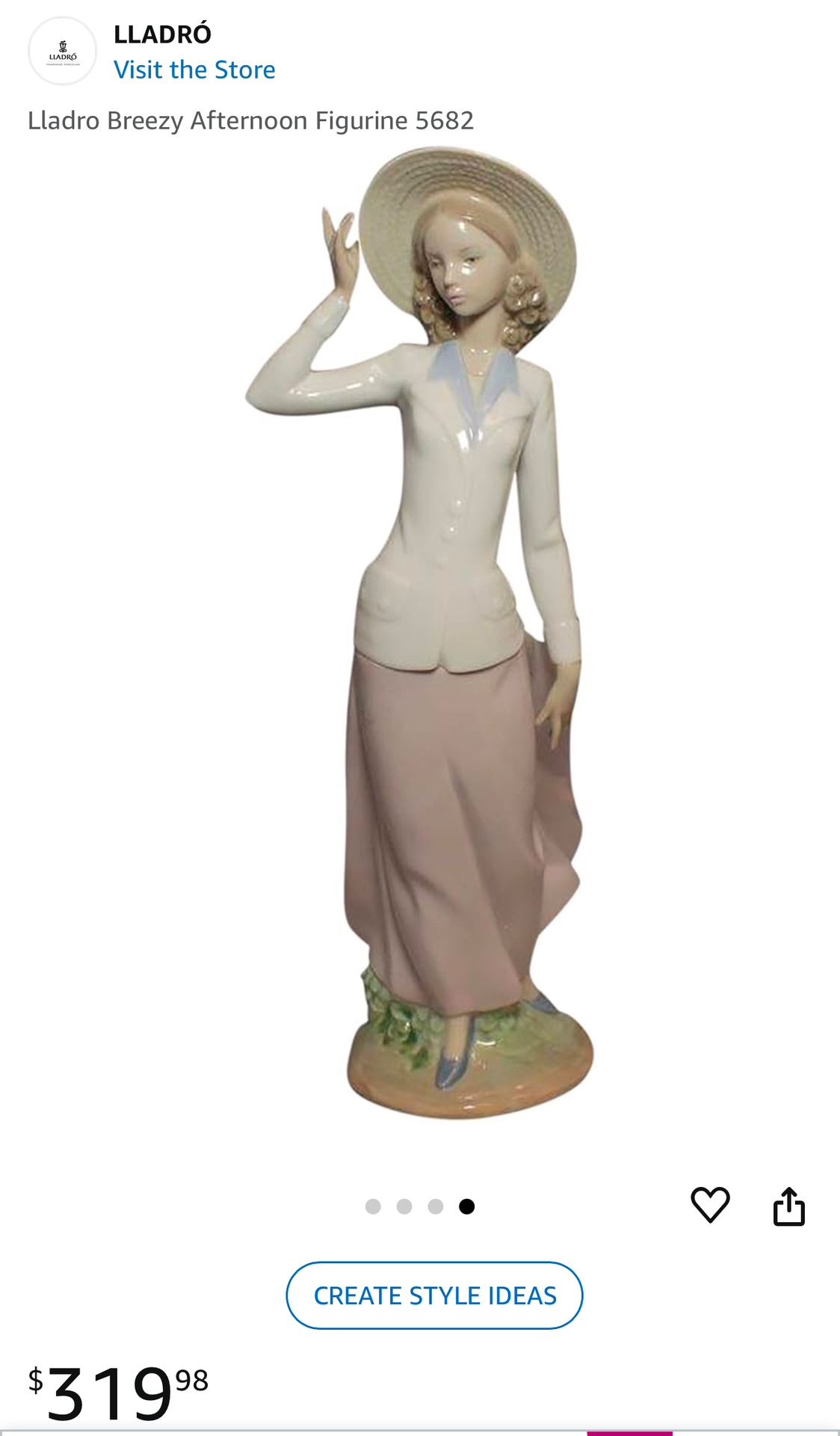Lladro Breezy Afternoon Figurine Sculpture 