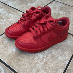 All Red Nike Dunks 