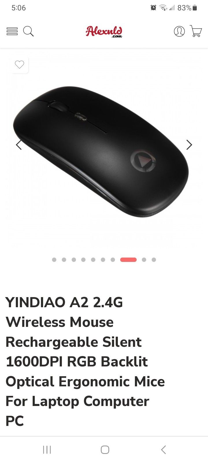 YINDIAO A2 Wireless Gaming Mouse 