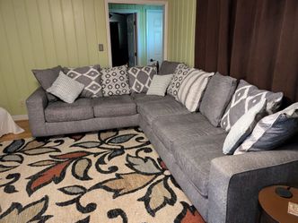 Two piece sectional sofa