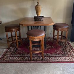 3 BAR HEIGHT SWIVEL STOOLS