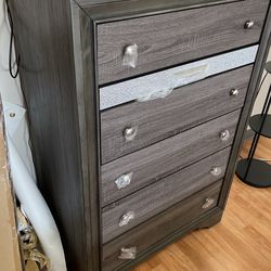 Gray Wood Chest 