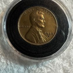 1938 S Wheat Penny