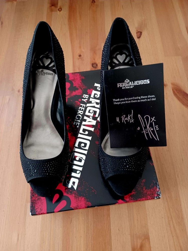 New Fergalicious Black Pumps Women's 9.5