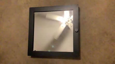 Mirror petite jewelry box/armoire with magnetic closure $45