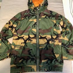 Used Burton Camo Snow Jacket Adult Sz L