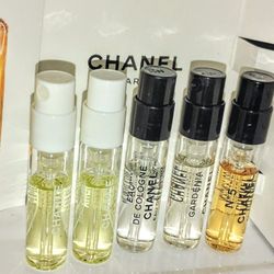 Chanel Perfume Samples with La Mer and Estee Lauder skin care 