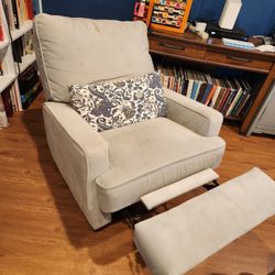 Two Storage Benches/ Ottomans and   Rocker-recliner