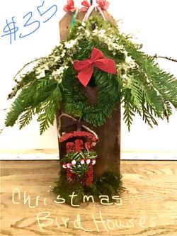 Christmas Bird Houses.