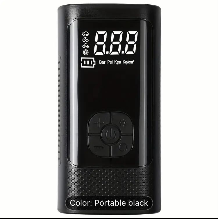 Brand New Compact 150PSI Cordless Tire Inflator with Digital Gauge & LED Light - USB Rechargeable