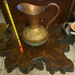 Big old Brass/Cooper pitcher $35.00