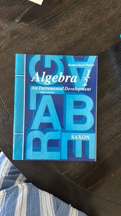 Saxon answer key Algebra 1/2