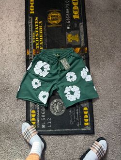 Demon Jean Shorts green