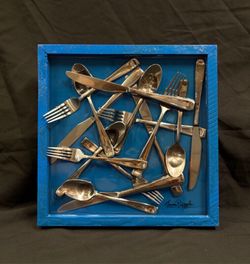 Tom Pergola sculpture - Utensils
