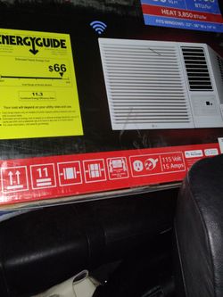 New in box LG window AC plus Heater unit