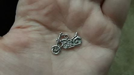 Motorcycle necklace charm