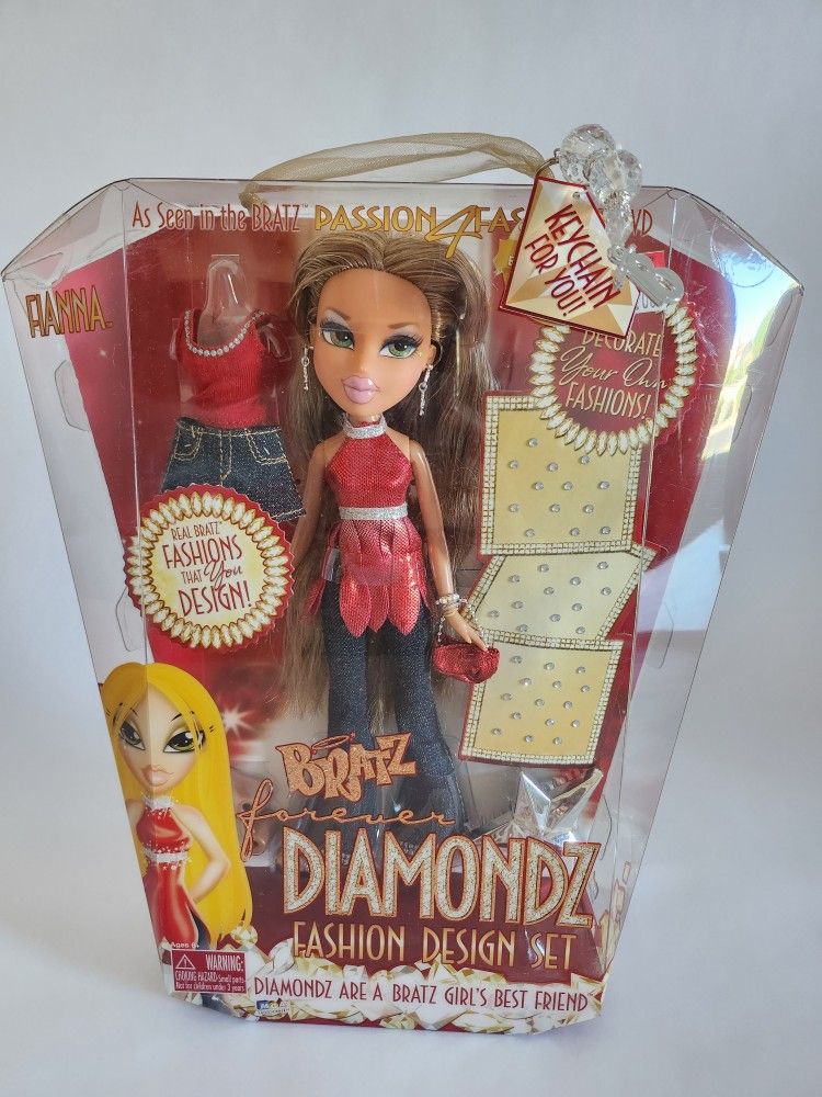 Bratz Forever Diamondz ~ Fianna ~ Sealed NIB ~With Keychain
