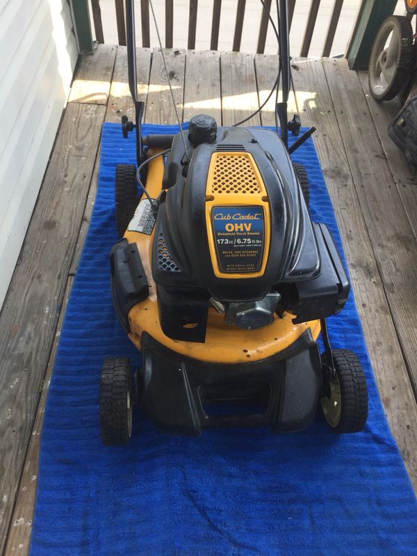 Cub cadet ohv mulching lawn mower runs great starts 1 pull ...