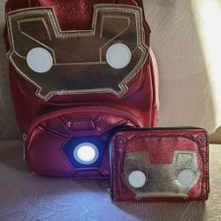 Iron Man Loungefly Backpack With Wallet