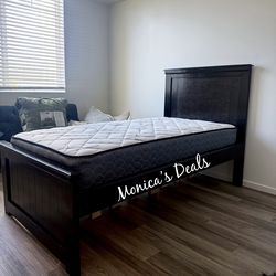 Twin Solid Wood Bed With Mattress $420