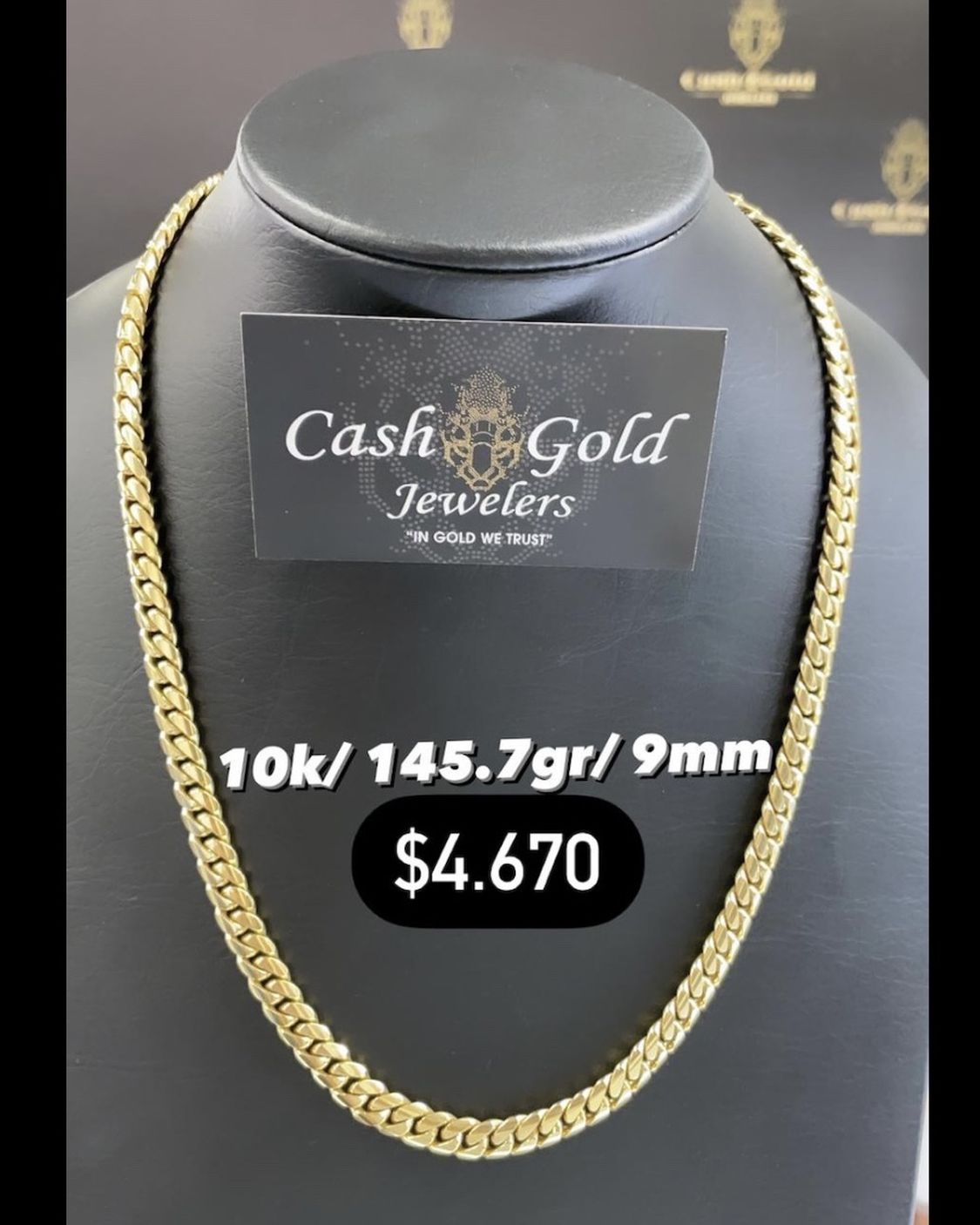 10k SOLID GOLD CUBAN LINK CHAIN