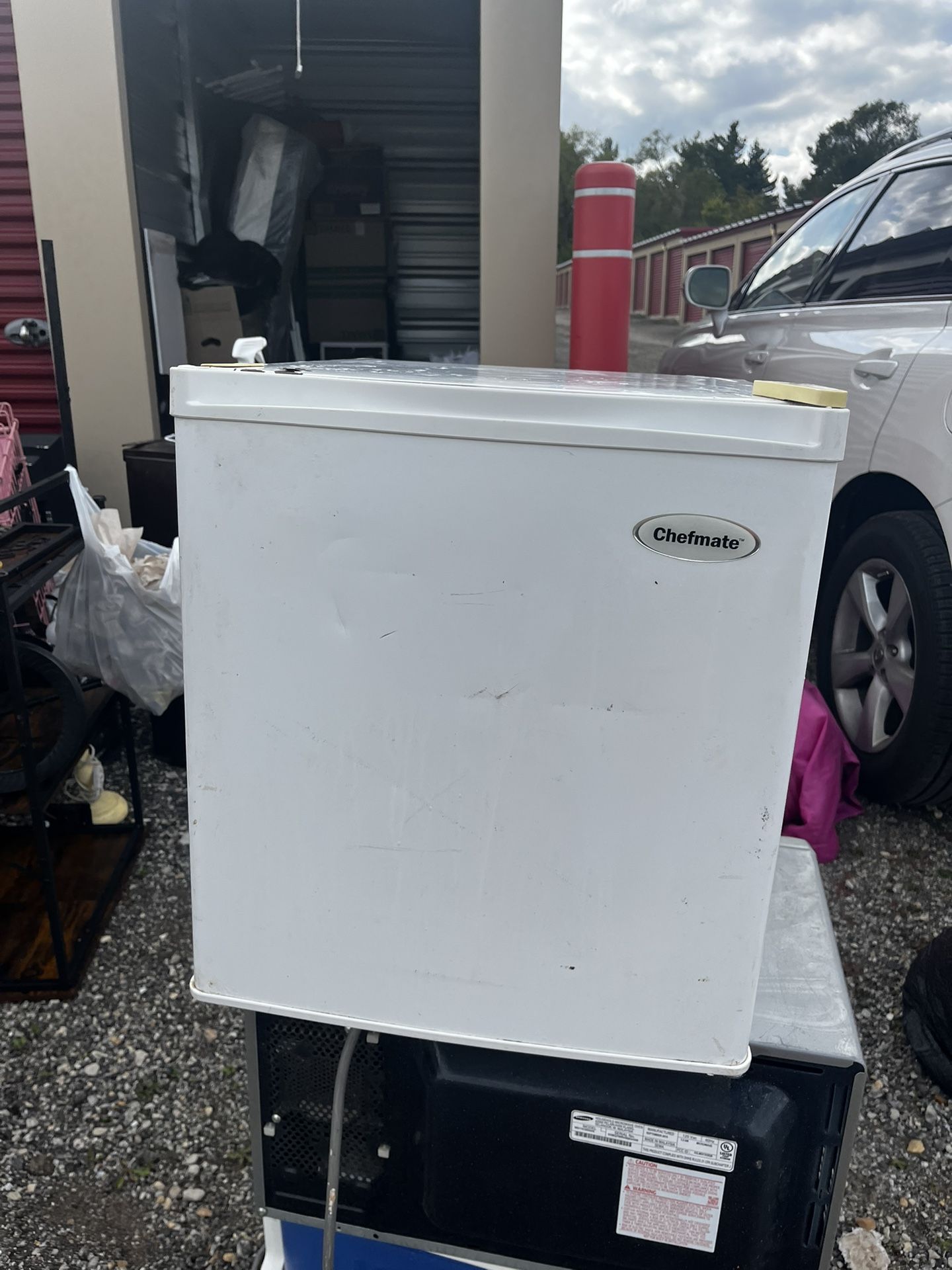 White Mini Fridge