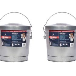 10 gallon Galvanized Steel locking lid storage can