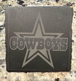 Dallas Cowboys Slate Rock Coasters 4 total