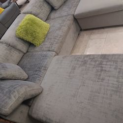 *Fall Sale Event*---Lima Adjustable Fabric Gray Sectional Sofa W/Ottoman---Delivery And Easy Financing Available 💪