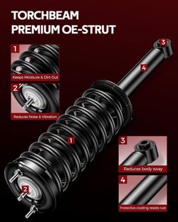 Struts front shock absorbers complete assembly- Titan 2004-2023