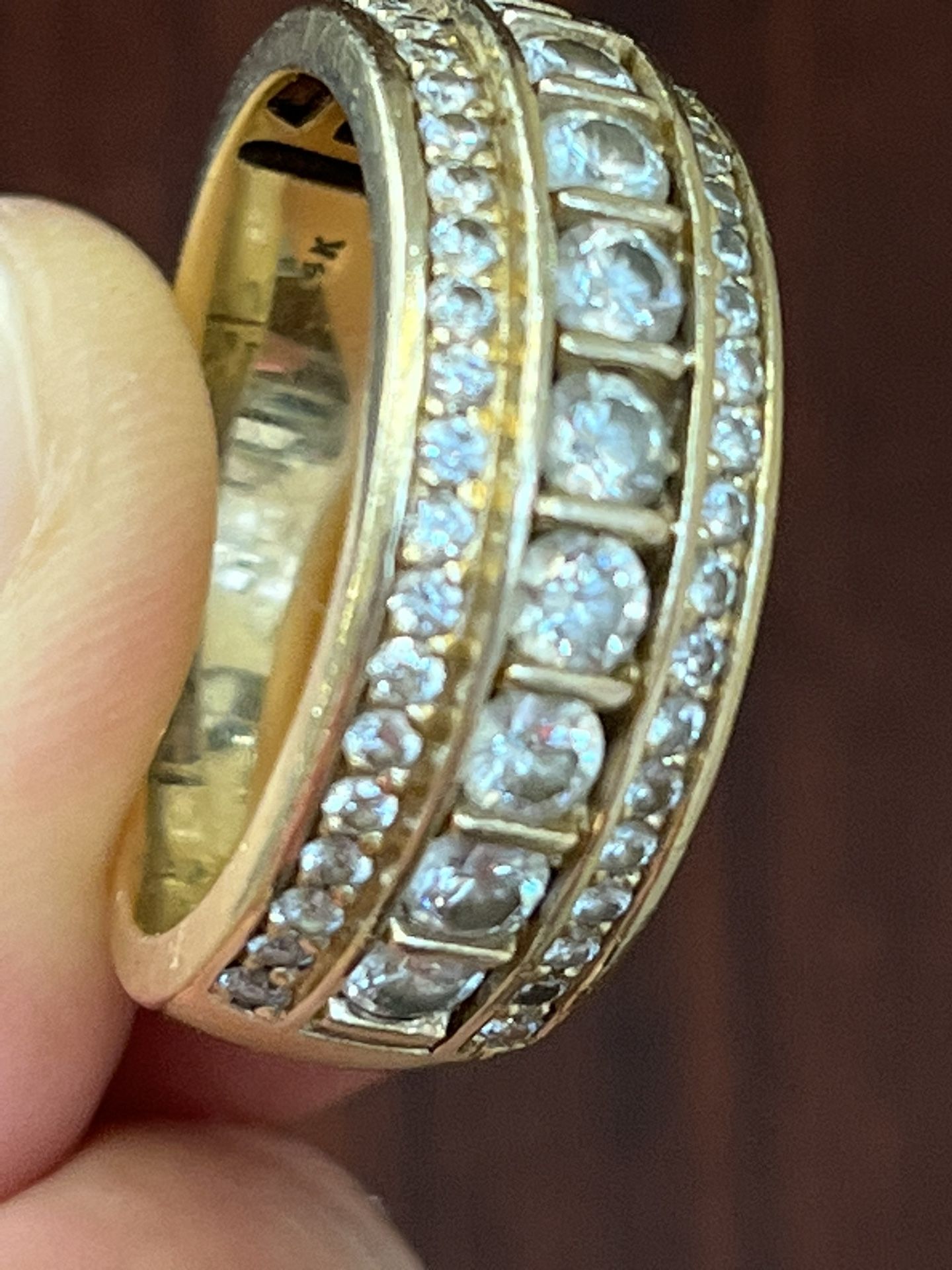 14k Diamonds Ring 10.7g