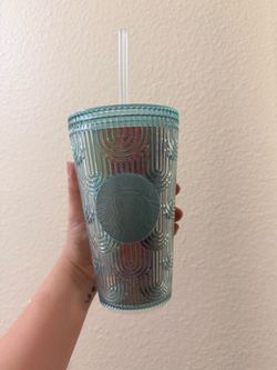 Starbucks Iridescent Teal Cold Cup Tumbler