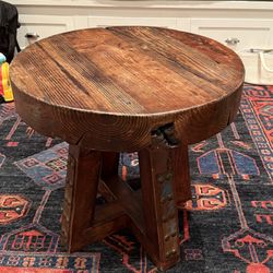 Luxury Solid Wood Spanish Revival Side Table 