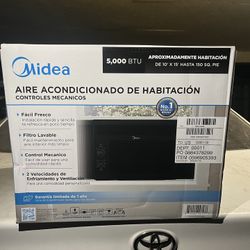 Midea 5,000 BTU 150 Sq ft Mechanical Window Air Conditioner, MAW05M1WWT, New