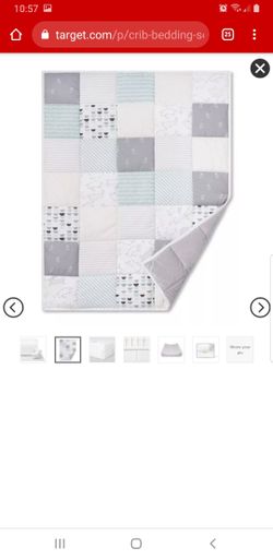 Crib Bedding Set Bunny 4pc