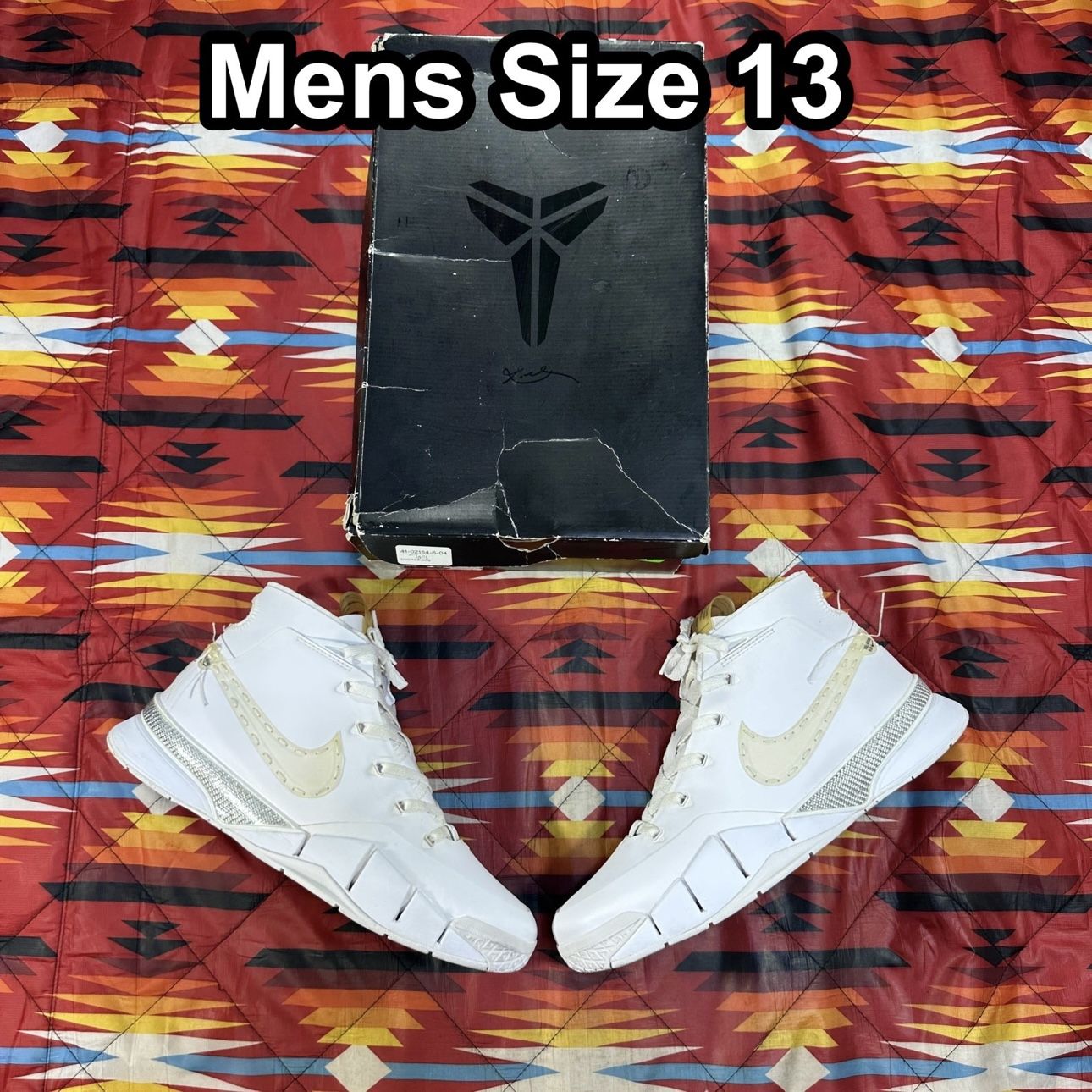 Nike Kobe 1 NCXL NOISE CANCELLING PACK White Shoes Mens 13 CI9911-110 READ