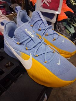 Nike LeBron Basketball Sneakers Blue Yellow