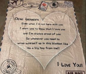 New Dear Grandpa I Love You Blanket