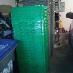 Grey & Green Bins (Crates/Totes) @ $4 Each
