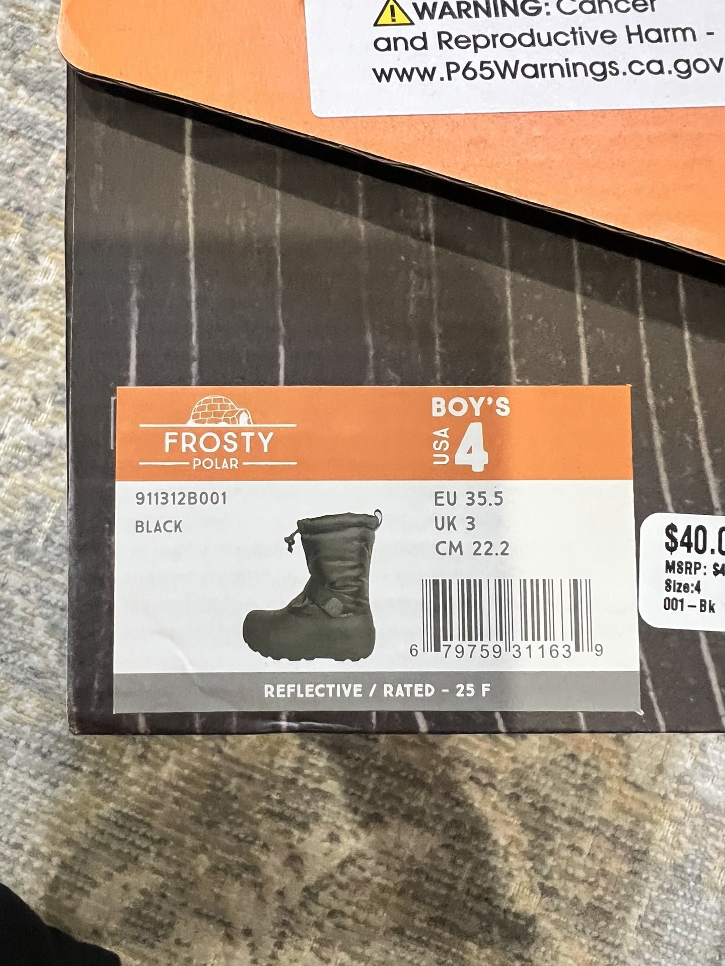 Kids Snow Boots Size 2 & 4